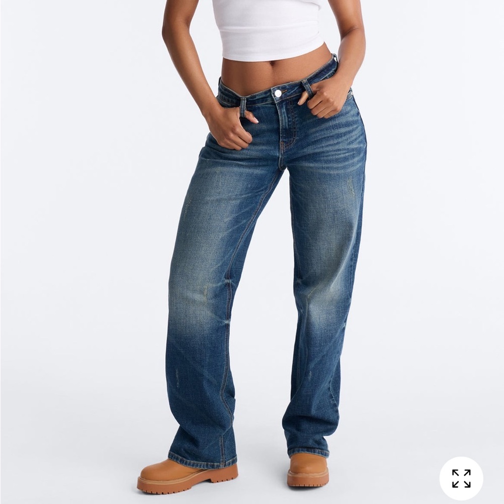 Fashion Nova Dark Blue Flare Jeans